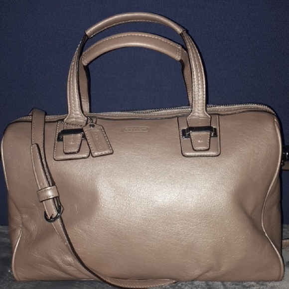 Coach Handbags - Coach Tan Leather Satchel